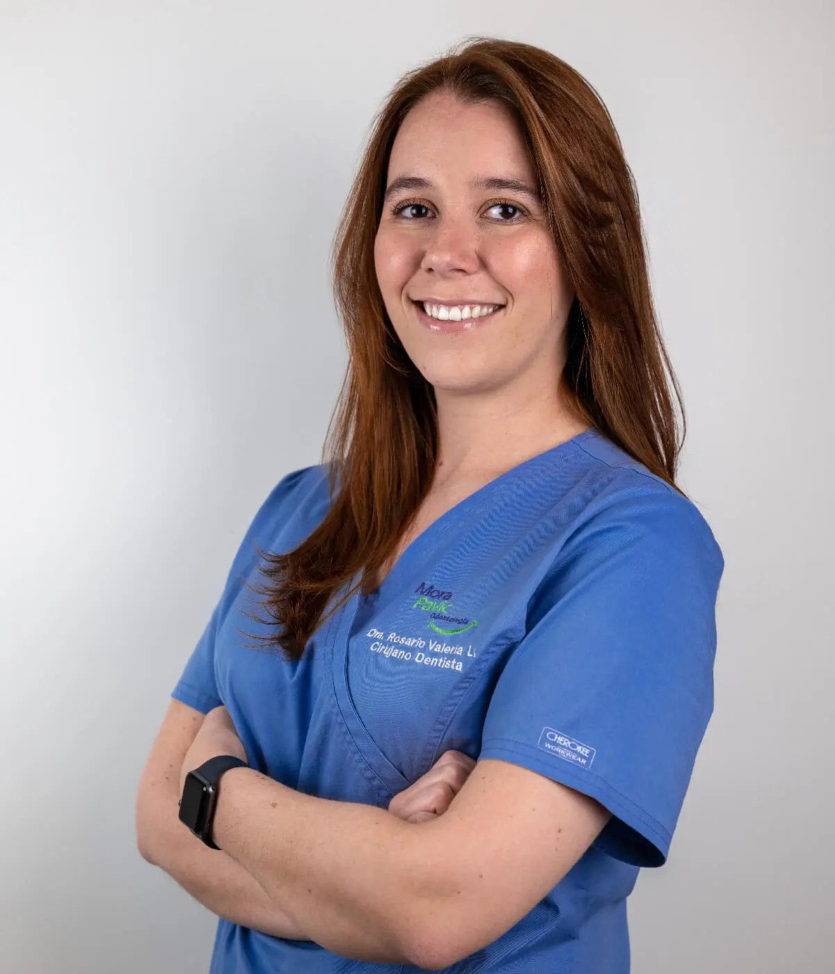 Dra. Rosario Valeria, cirujano dentista en Clínica Mora Pavic